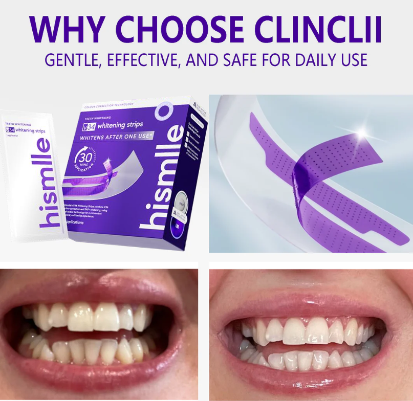 ❣️hismlle™ V36 Whitening Strips – Professional Teeth Whitening at Home(UPGRADED VERSION)(upsell )