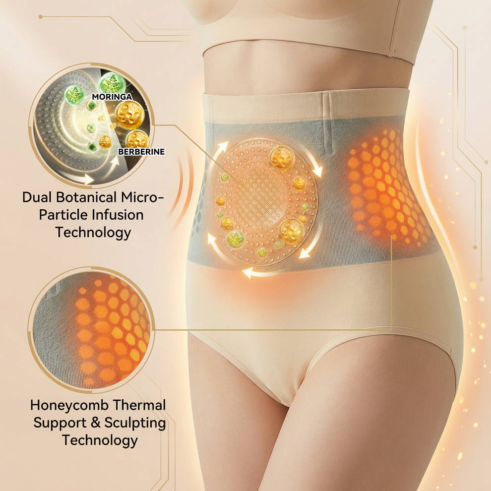 🌾GFOUK®Moringa & Berberine 4-in-1 Microparticle Sculpting & Fat-Burning Shorts