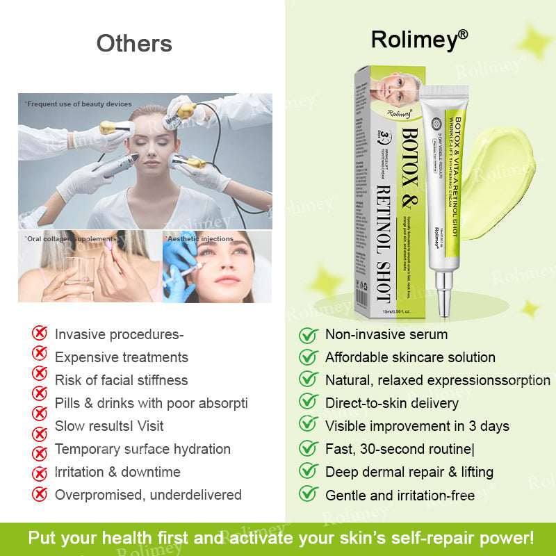 💞Made and shipped from the USA 💫Rolimey® Botox & Vita-A Retinol Shot Wrinkle-Lift Tightening cream - Last Day Promotion 70% OFF