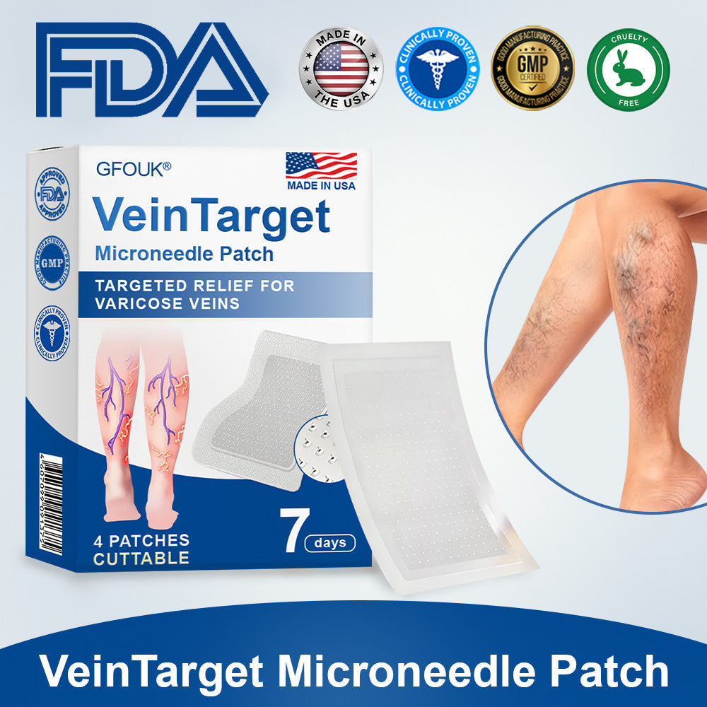 🇺🇸👨‍⚕️🦵✅GFOUK® VeinTarget Microneedle Patch⚡Instant Relief, Long-Term Results