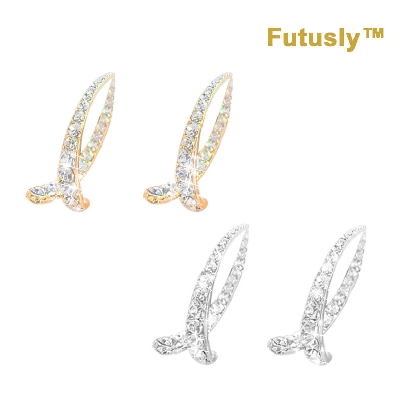 🎄Oferta especial de Navidad 70%OFF🎄-Futusly™  Pendientes curvos de cruz de germanio magnético linfático💜