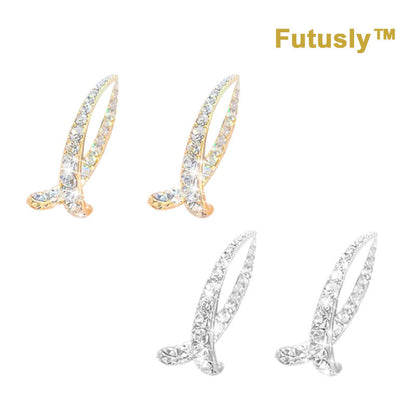 🎄Oferta especial de Navidad 70%OFF🎄-Futusly™  Pendientes curvos de cruz de germanio magnético linfático💜